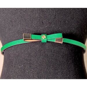 Kate Spade Green Bow Belt